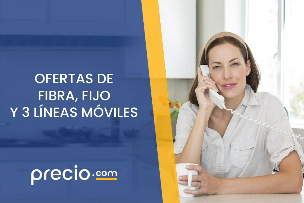 Mejores ofertas de fibra con fijo y 3 líneas móvil Artículos de Mejores ofertas de fibra con fijo y 3 líneas móvil Artículos de
